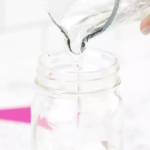 Adding clear glue to Glitter jar 